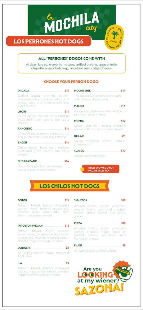 La Mochila City Menu image 3